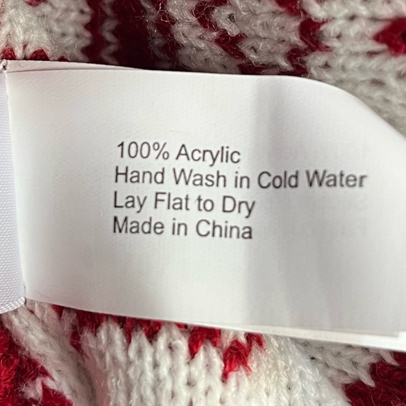 Friends Forever Snowflakes and Reindeer Pet Sweater Red White Size XSmall - Picture 6 of 8